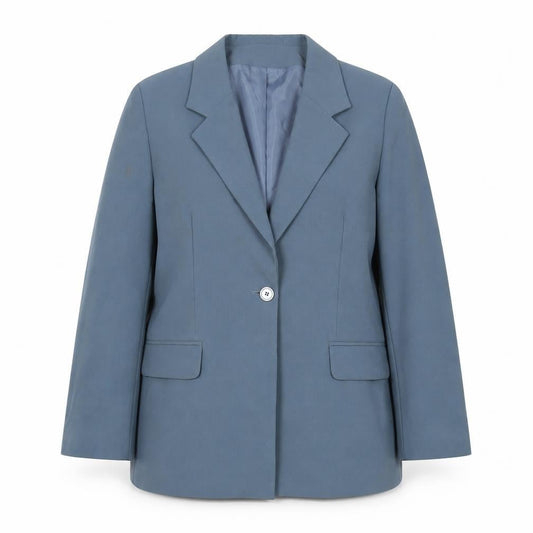 Womens UK Size M Essentials Regular Blue Suit Jacket