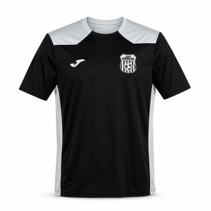 Joma Boys Black Football Jersey T-Shirt 2XS Lightweight Athletic Top