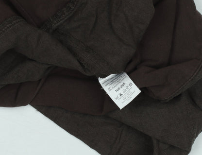 Next Maternity Brown Linen Wide-Leg Trousers Women’s UK 8 Short