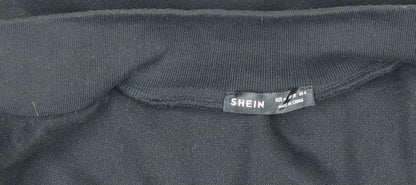 Womens UK Size 10 SheIn Black Varsity Jacket