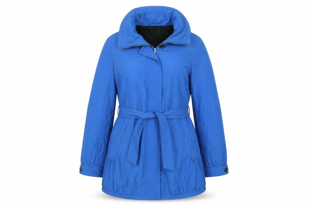 Womens UK Size L Purr Blue Rain Coat