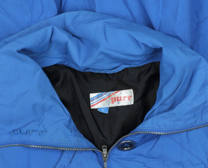 Womens UK Size L Purr Blue Rain Coat