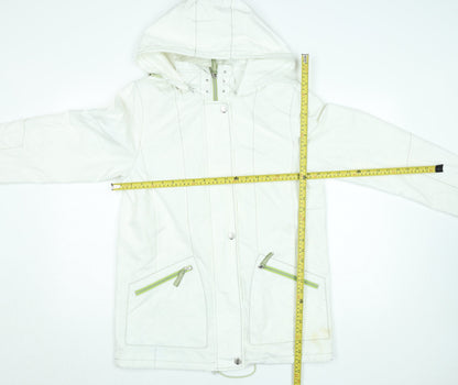 Womens UK Size 10 Summer Edition White Anorak Coat