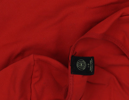 Womens UK Size L Urban Outfitters Red Cropped T-Shirt