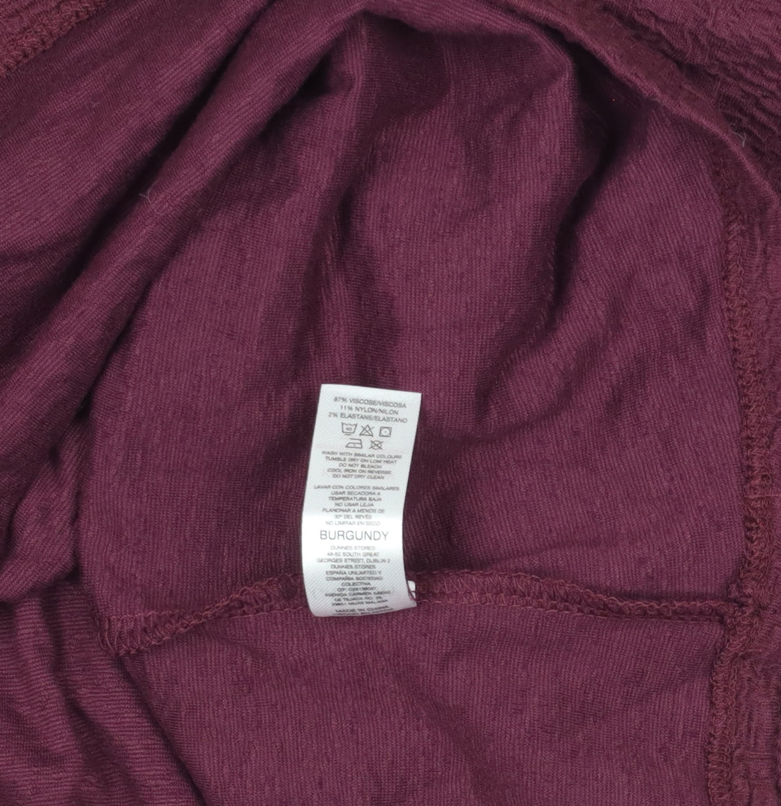 Womens UK Size XL Gallery Red Basic T-Shirt