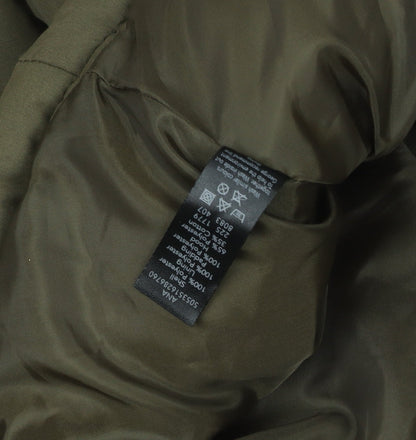 George Women's Green Hooded Puffer Waistcoat Size 16