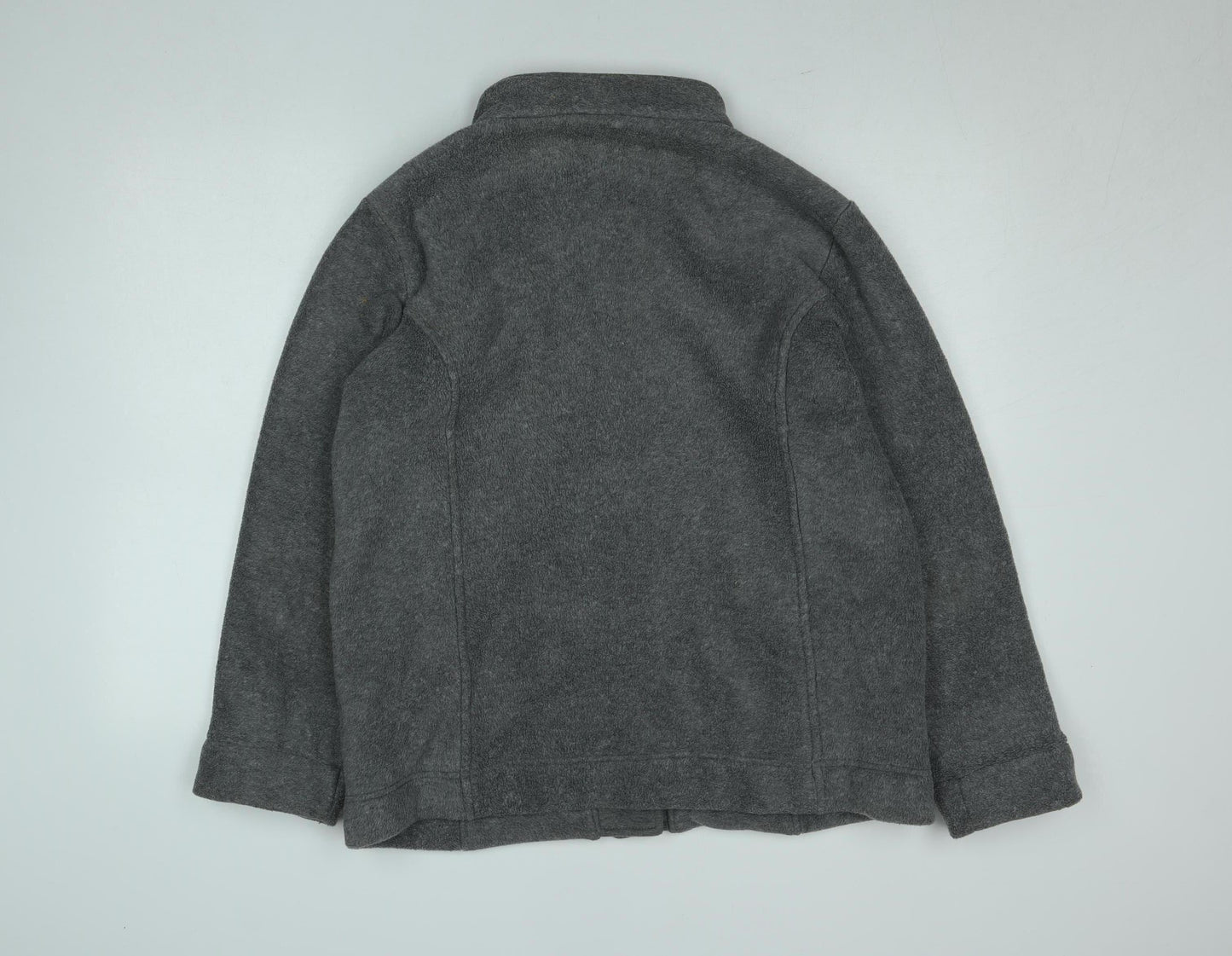 Damart Women Grey Fleece Button Jacket Size M Winter Coat