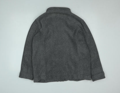 Damart Women Grey Fleece Button Jacket Size M Winter Coat