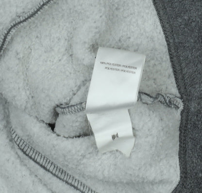 Damart Women Grey Fleece Button Jacket Size M Winter Coat