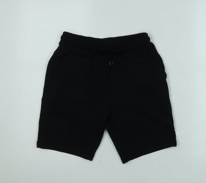 Dunnes Stores Boys Black Athletic Jersey Shorts Size 27in Elastic Waist