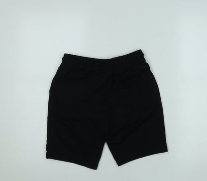 Dunnes Stores Boys Black Athletic Jersey Shorts Size 27in Elastic Waist