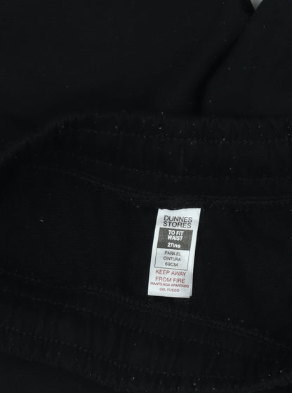 Dunnes Stores Boys Black Athletic Jersey Shorts Size 27in Elastic Waist