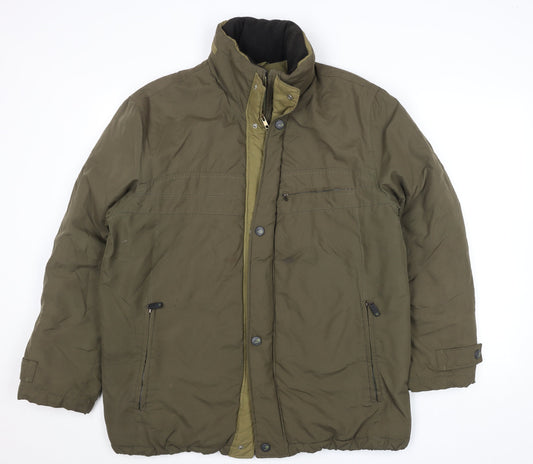Mens UK Size 40 Bush Green Puffer Jacket