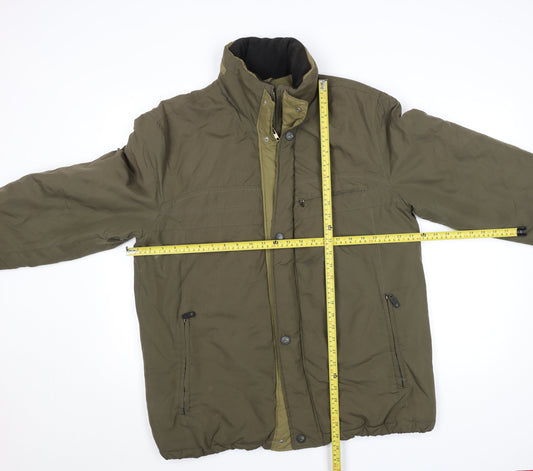 Mens UK Size 40 Bush Green Puffer Jacket