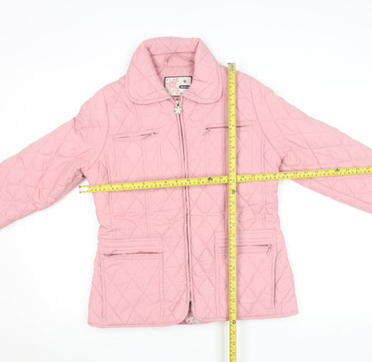 Womens UK Size 10 Champion Pink Quilted Coat
