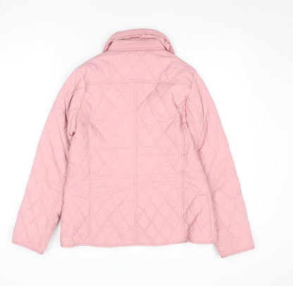 Womens UK Size 10 Champion Pink Quilted Coat