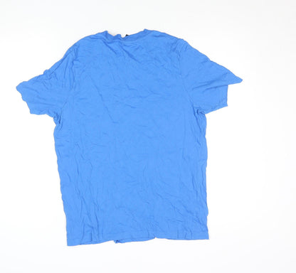 Womens UK Size M Donnay Blue Basic T-Shirt