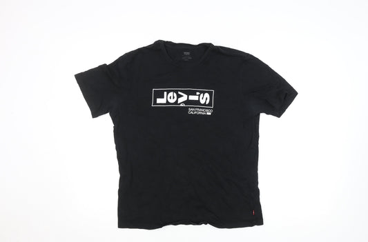 Mens UK Size S Levi's Black  T-Shirt