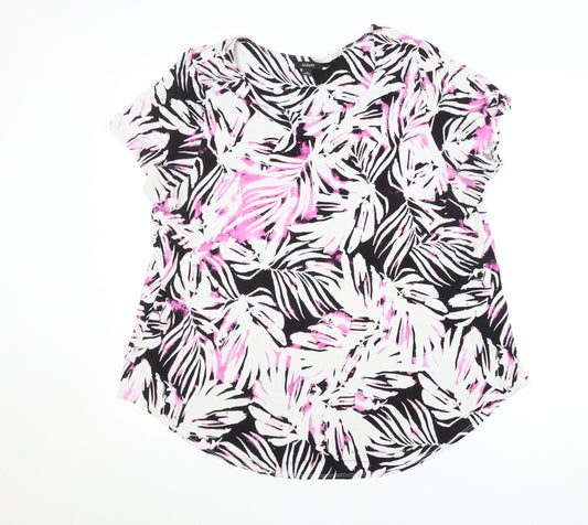 Womens UK Size 2XL Alfani Multicoloured Basic T-Shirt