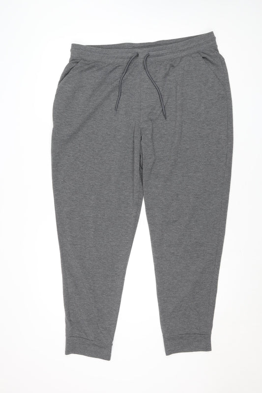 Athletic Works Men's Grey XL Jogger Trousers Stretch Activewear