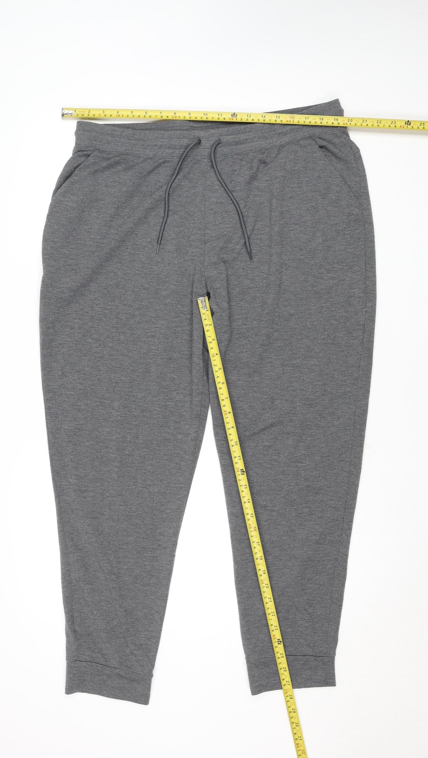 Athletic Works Men's Grey XL Jogger Trousers Stretch Activewear