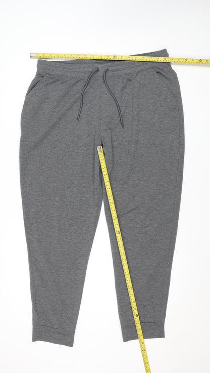 Athletic Works Men's Grey XL Jogger Trousers Stretch Activewear