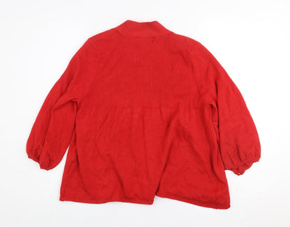 Womens UK Size L Gerard Red Cardigan Jumper