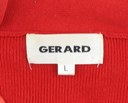 Womens UK Size L Gerard Red Cardigan Jumper