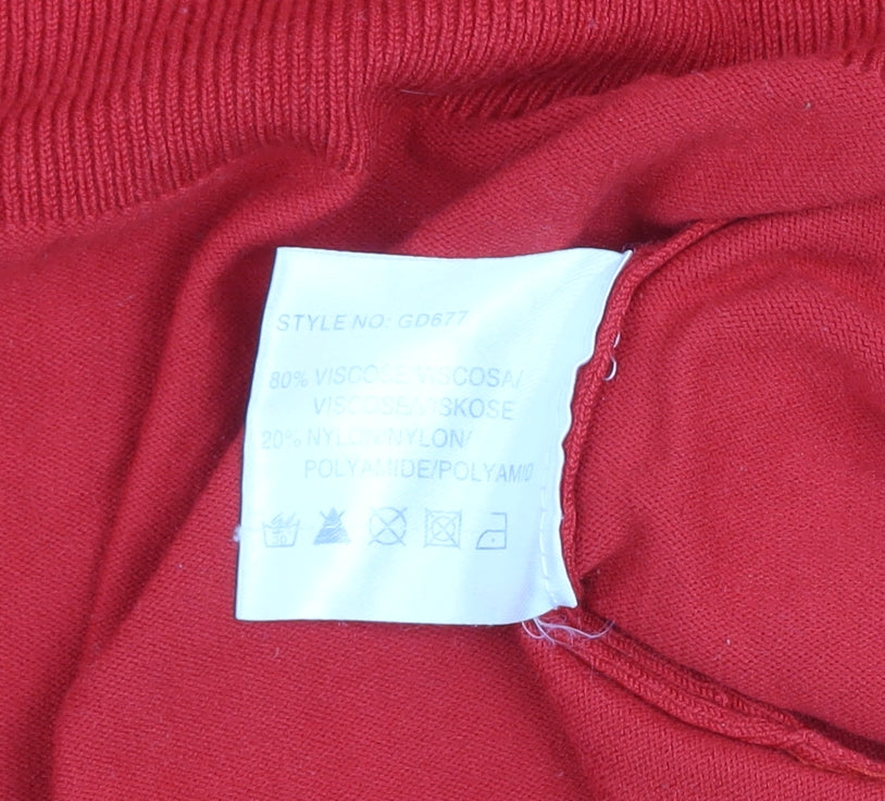 Womens UK Size L Gerard Red Cardigan Jumper