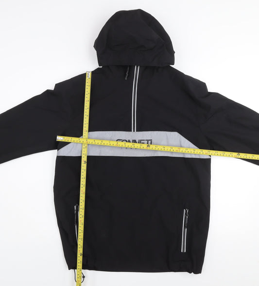 Boys UK Size 13-14 Years Sonneti Black Windbreaker Coat