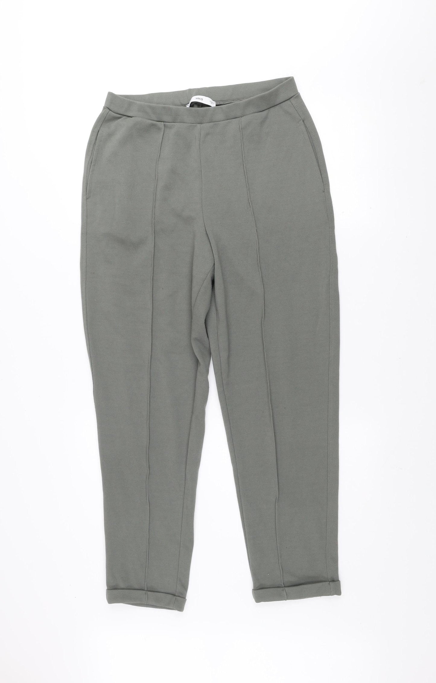 Mango Women’s Grey Jogger Style Tapered Trousers Size M