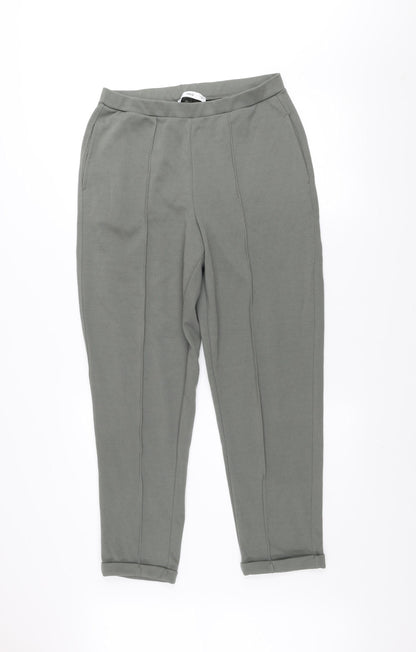 Mango Women’s Grey Jogger Style Tapered Trousers Size M