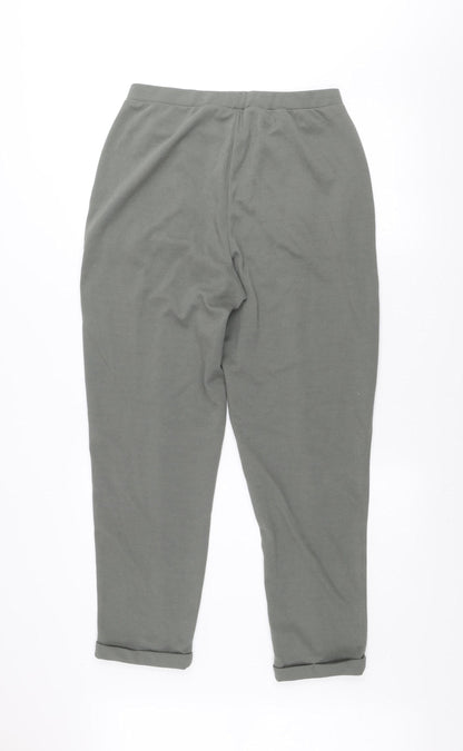 Mango Women’s Grey Jogger Style Tapered Trousers Size M