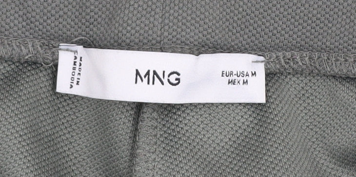 Mango Women’s Grey Jogger Style Tapered Trousers Size M