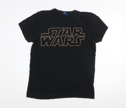 Star Wars Men's Black Medium Graphic Print Short Sleeve T-Shirt