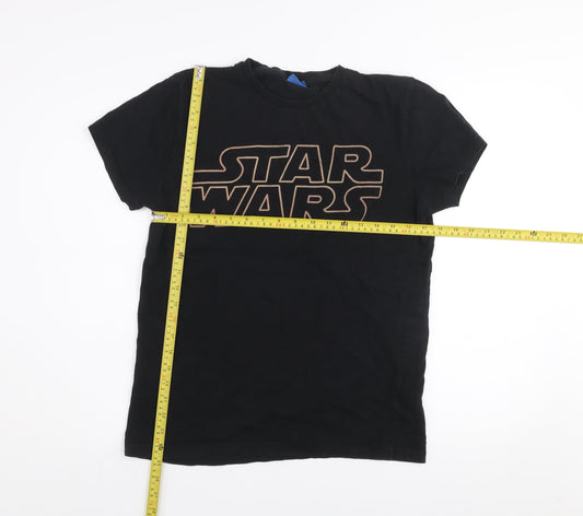 Star Wars Men's Black Medium Graphic Print Short Sleeve T-Shirt