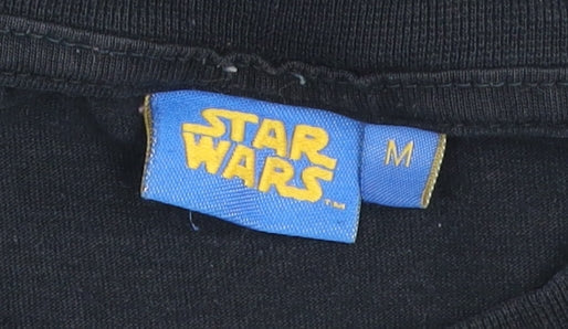 Star Wars Men's Black Medium Graphic Print Short Sleeve T-Shirt