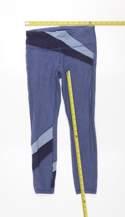 Womens UK Size S GapFit Slim Fit Leggings Blue Leggings