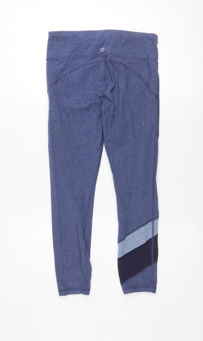 Womens UK Size S GapFit Slim Fit Leggings Blue Leggings