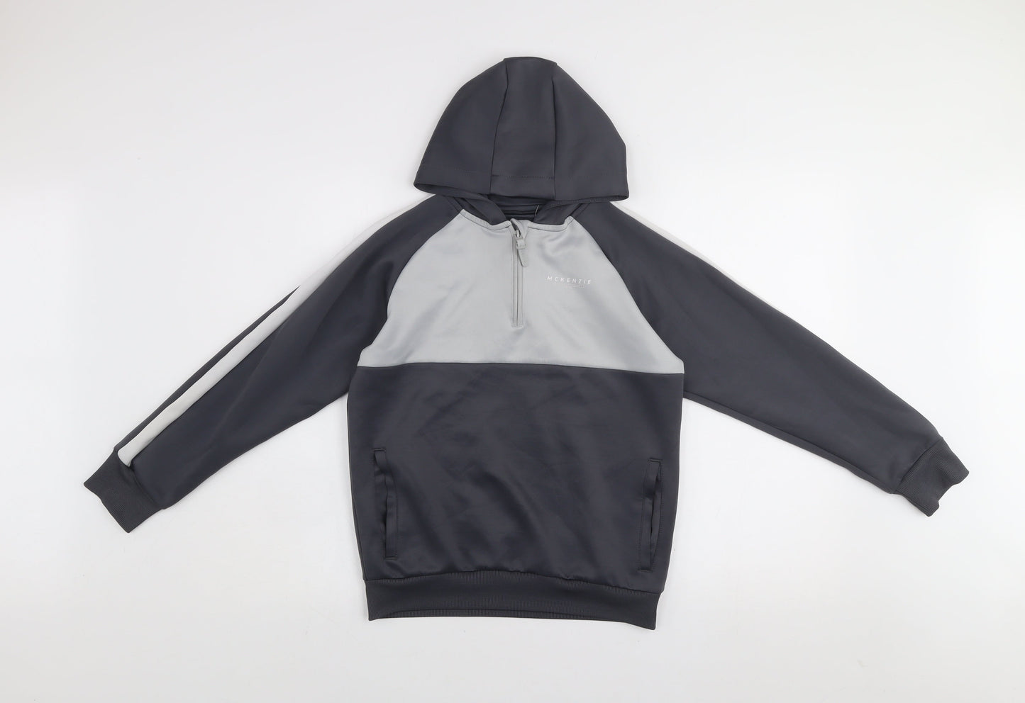 Boys UK Size 12-13 Years McKenzie Grey Pullover Hoodie
