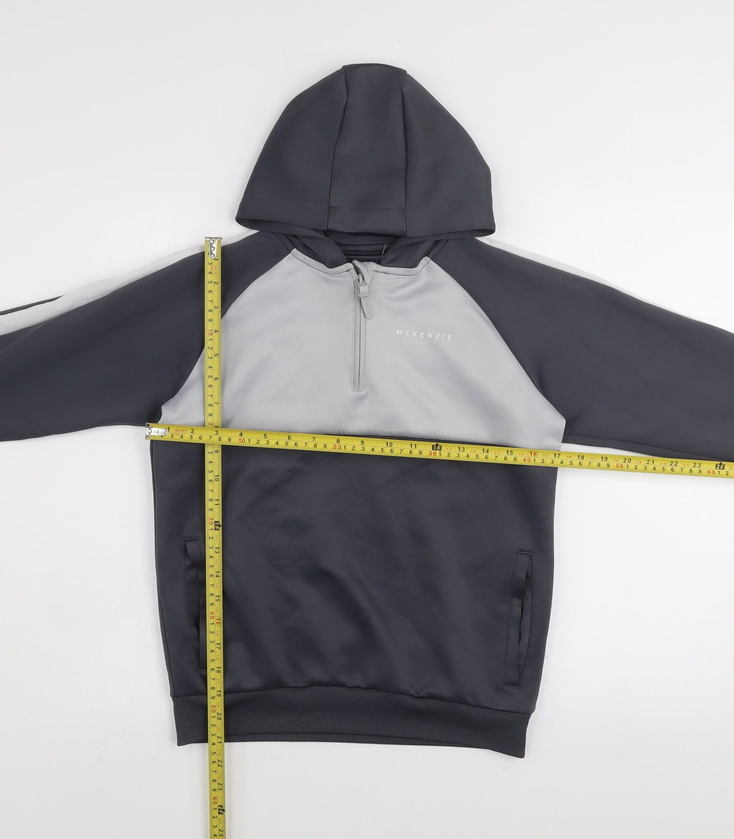 Boys UK Size 12-13 Years McKenzie Grey Pullover Hoodie
