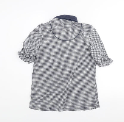 Womens UK Size 12 Peter Hahn Blue Classic Button-Up