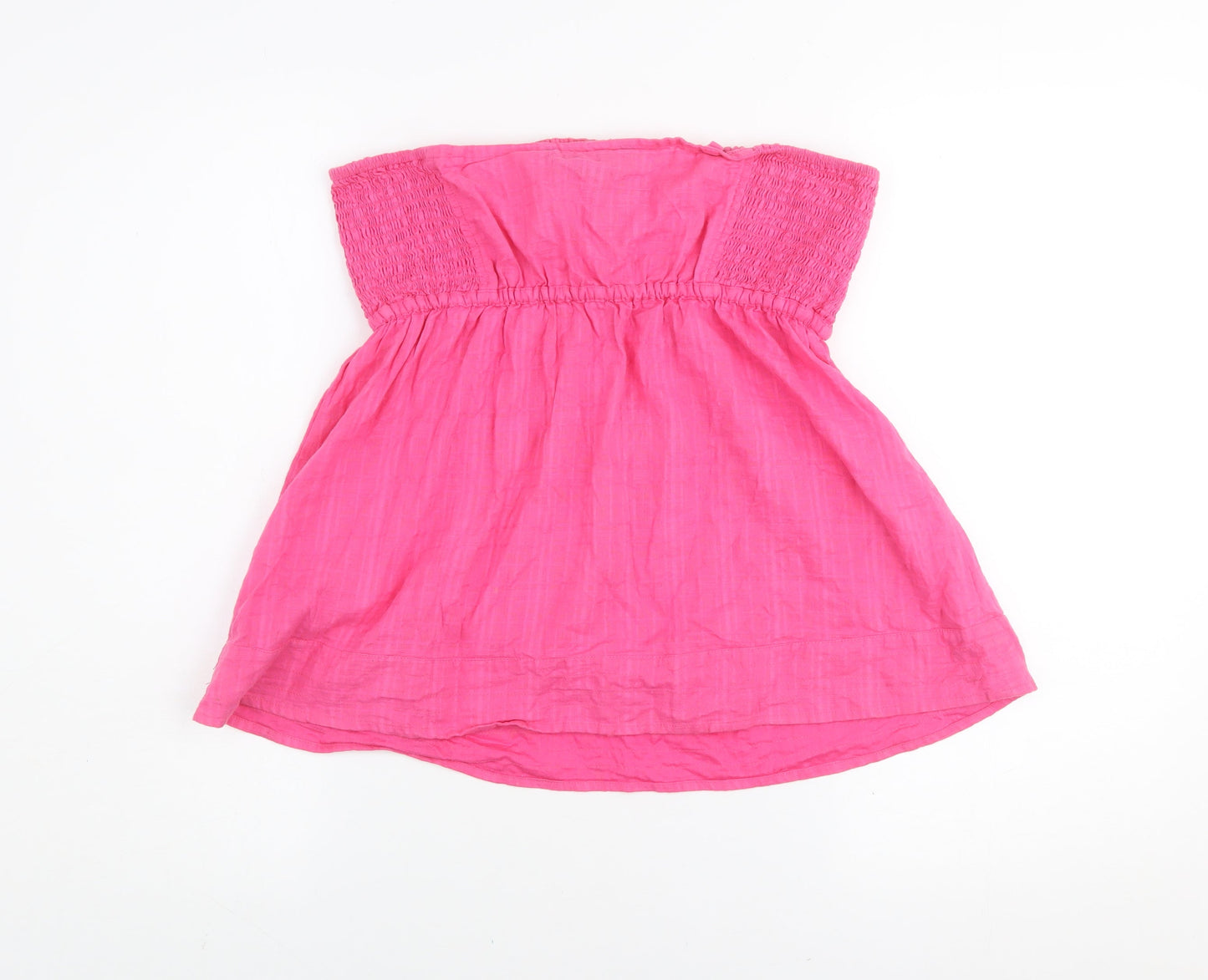 Dunnes Women Pink Strapless Cotton Camisole Top Size 16