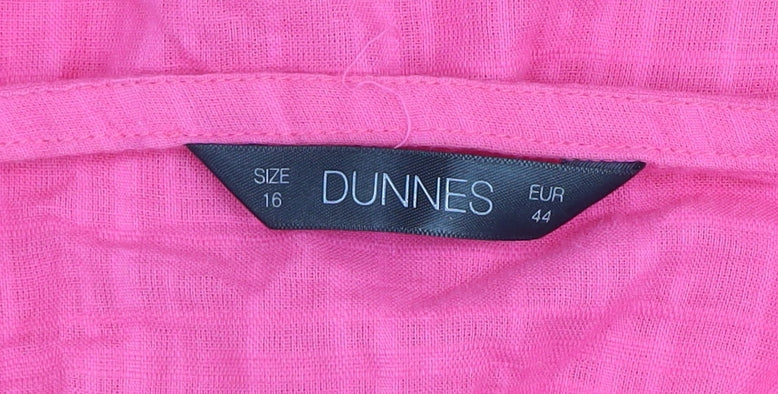 Dunnes Women Pink Strapless Cotton Camisole Top Size 16