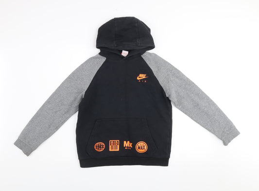 Boys UK Size 12-13 Years Nike Black Pullover Hoodie