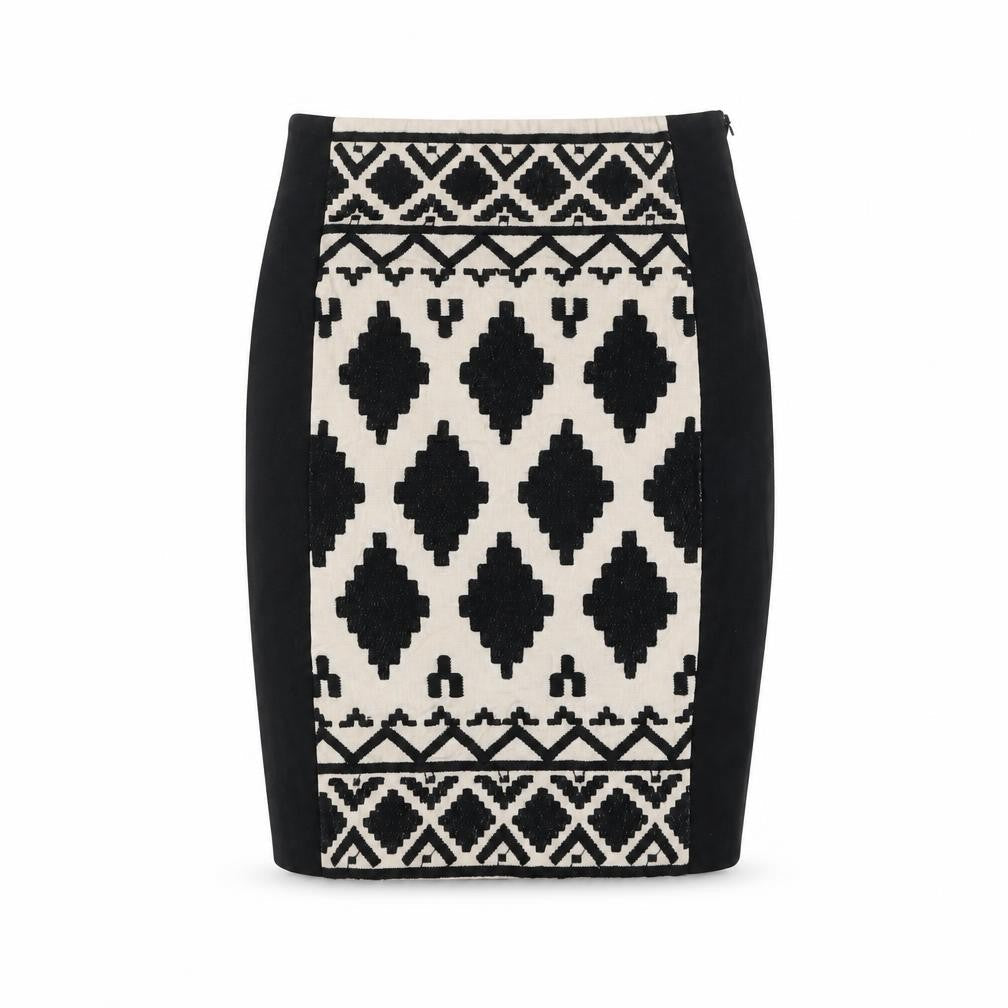 Womens UK Size XS Part Two Straight & Pencil Knit Skirt