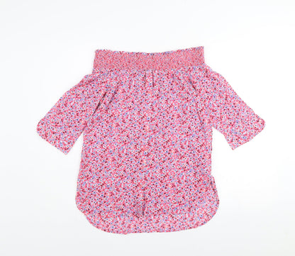 Womens UK Size 10 NEXT Pink Tunic Blouse