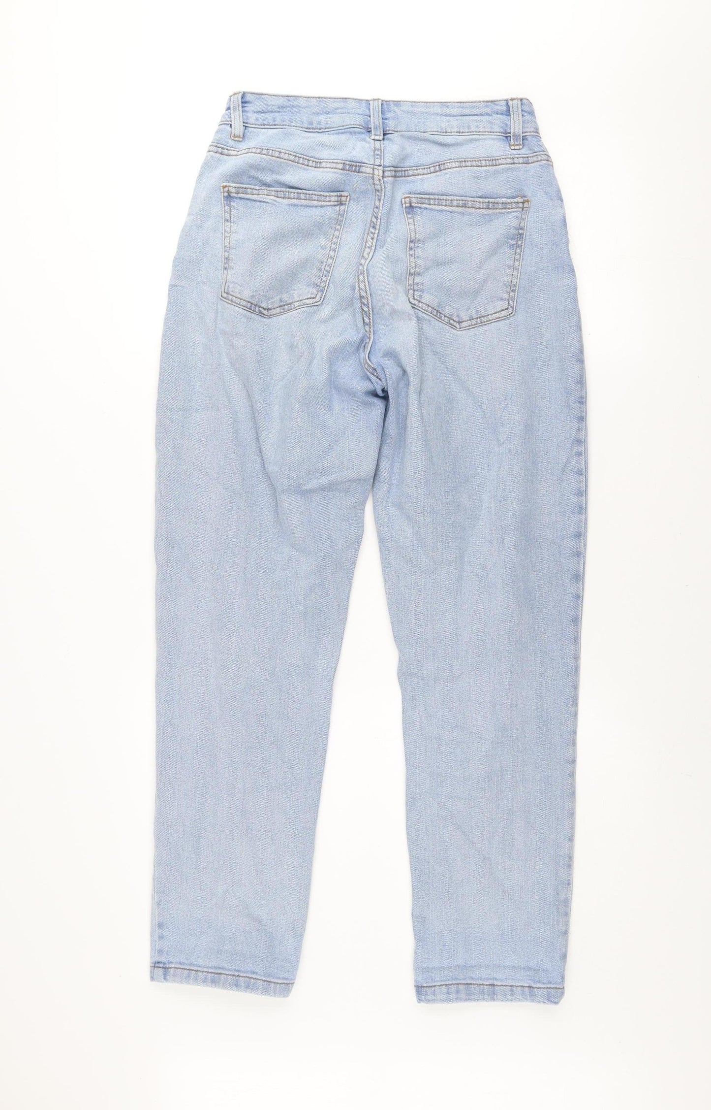 Womens UK Size 8 Dunnes Relaxed Fit Boyfriend Blue Jeans