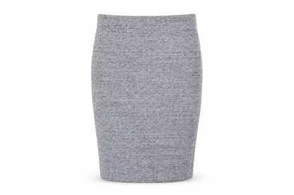 H&M Women’s Grey Jersey Pencil Skirt Size S Midi High Waist Stretch