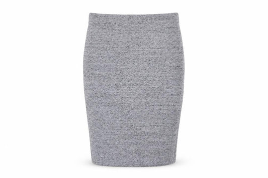 H&M Women’s Grey Jersey Pencil Skirt Size S Midi High Waist Stretch